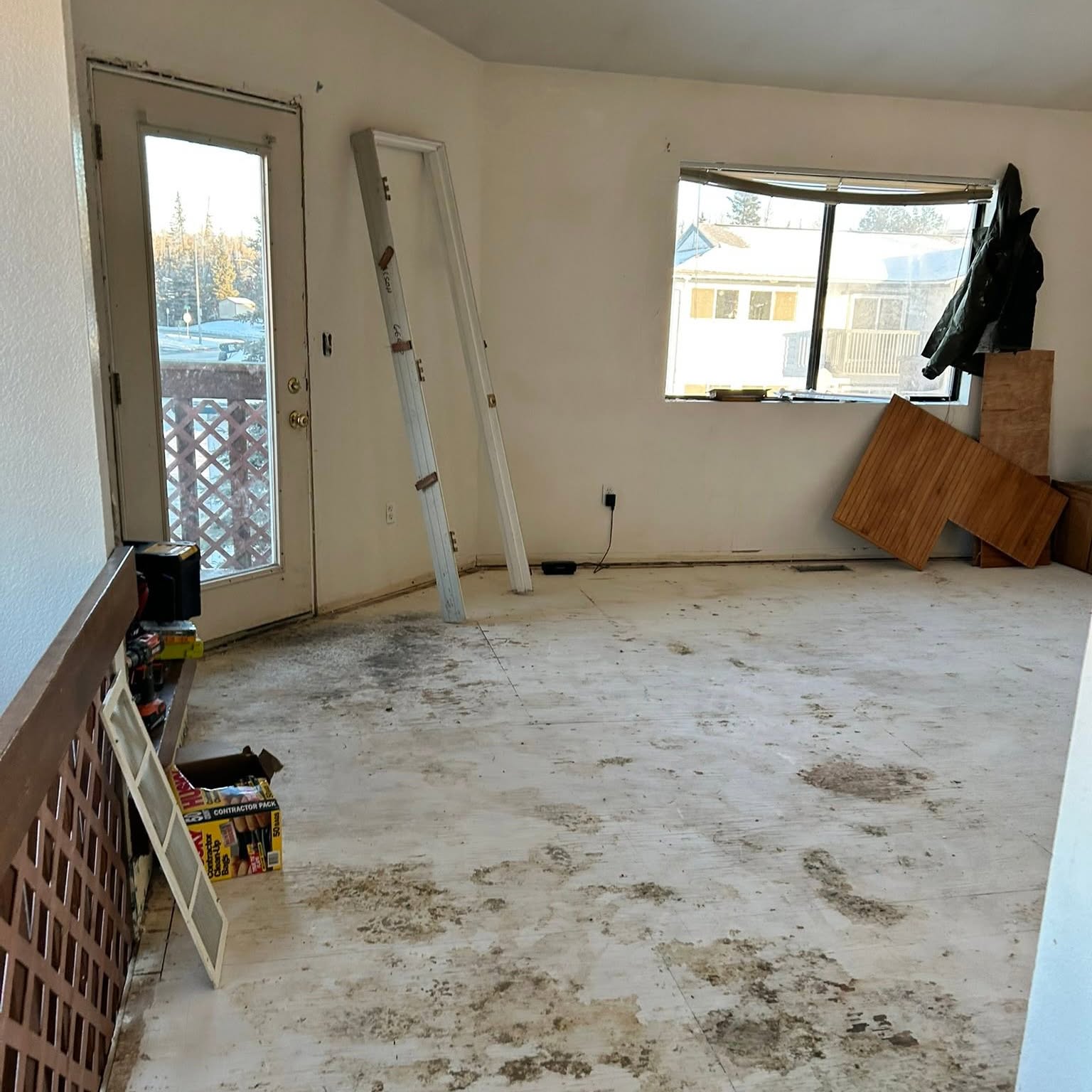 Living space, before